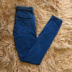 Super Hi Rise Braided Belt Bullhead Jeans